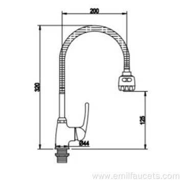 Household kitchen faucet with Pull Out Spray tap